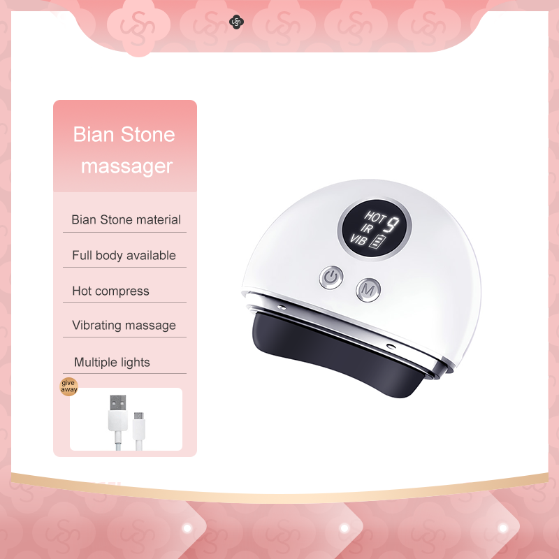 主图英1 Electric Bian Stone Therapy Warm Vibration Photons Guasha Device - Image 15