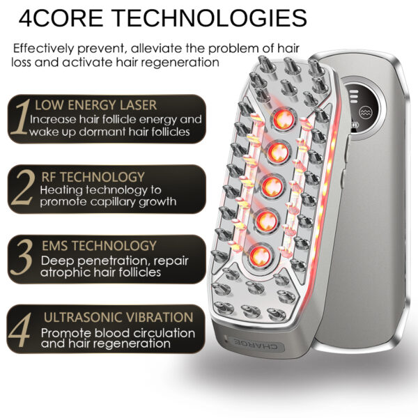 RF EMS Vibration Hair Care Comb - Image 7