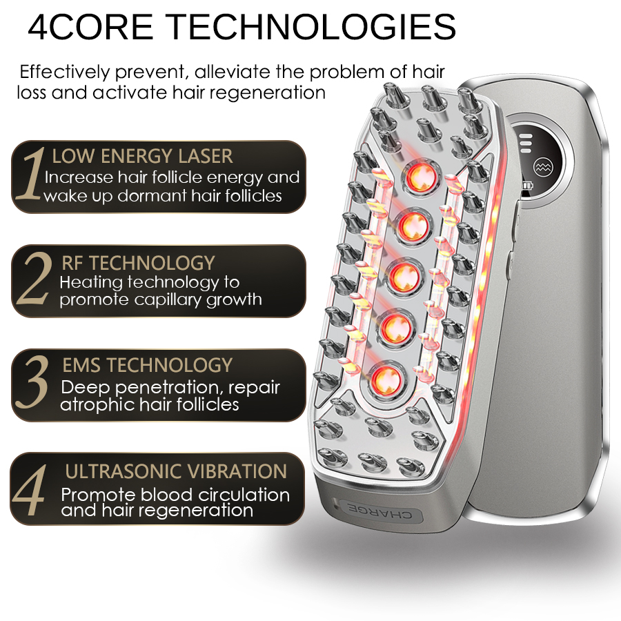 大图3 RF EMS Vibration Hair Care Comb - Image 7