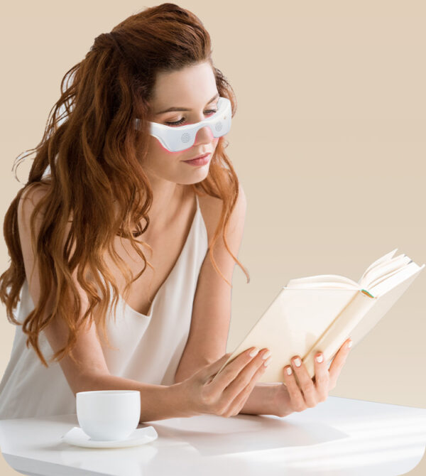 Wearable 7 Color LED Hot Cold Eye Relaxation Massager - Image 1